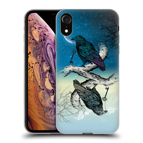 Rachel Caldwell Animals 3 Raven Soft Gel Case for Apple iPhone XR