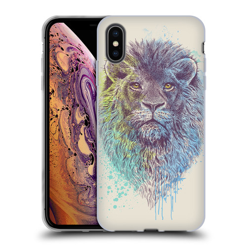Rachel Caldwell Animals 3 Lion Soft Gel Case for Apple iPhone XS Max