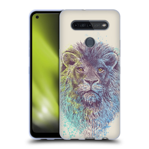 Rachel Caldwell Animals 3 Lion Soft Gel Case for LG K51S