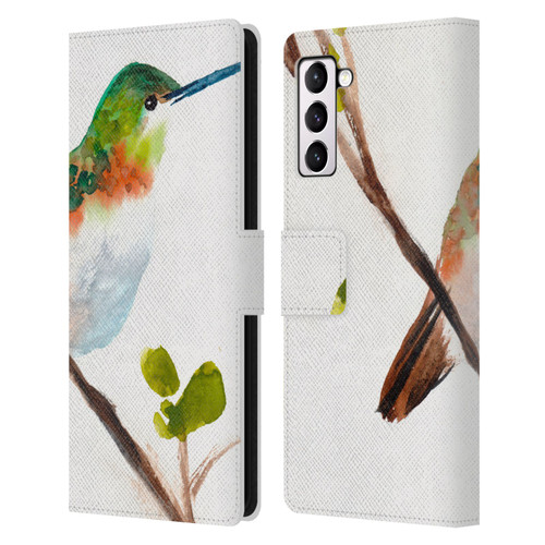 Mai Autumn Birds Hummingbird Leather Book Wallet Case Cover For Samsung Galaxy S21+ 5G
