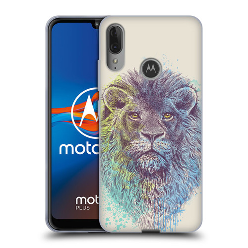 Rachel Caldwell Animals 3 Lion Soft Gel Case for Motorola Moto E6 Plus
