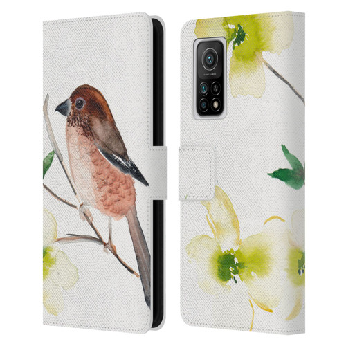 Mai Autumn Birds Dogwood Branch Leather Book Wallet Case Cover For Xiaomi Mi 10T 5G