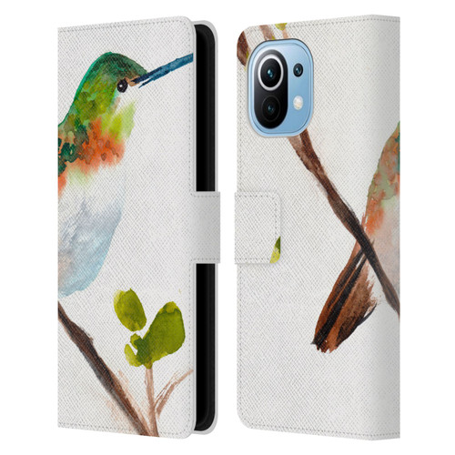 Mai Autumn Birds Hummingbird Leather Book Wallet Case Cover For Xiaomi Mi 11