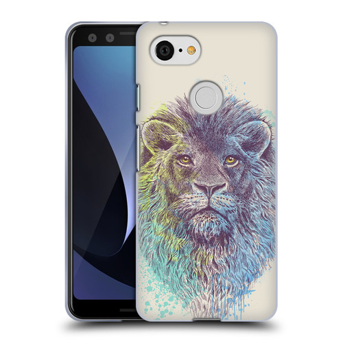 Rachel Caldwell Animals 3 Lion Soft Gel Case for Google Pixel 3