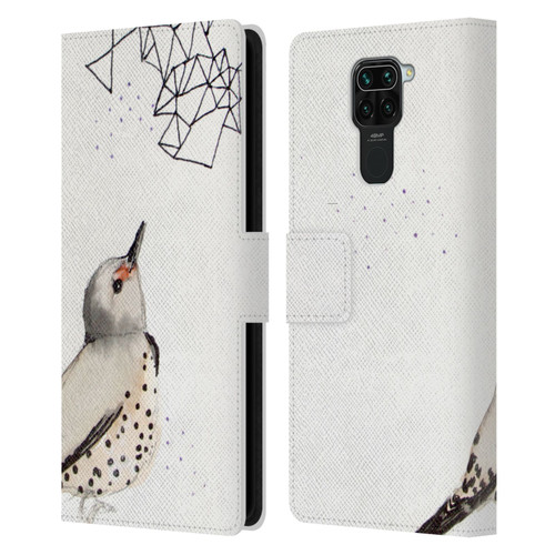 Mai Autumn Birds Northern Flicker Leather Book Wallet Case Cover For Xiaomi Redmi Note 9 / Redmi 10X 4G