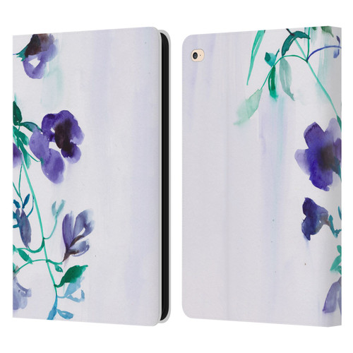 Mai Autumn Floral Blooms Moon Drops Leather Book Wallet Case Cover For Apple iPad Air 2 (2014)