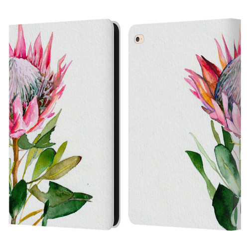 Mai Autumn Floral Blooms Protea Leather Book Wallet Case Cover For Apple iPad Air 2 (2014)
