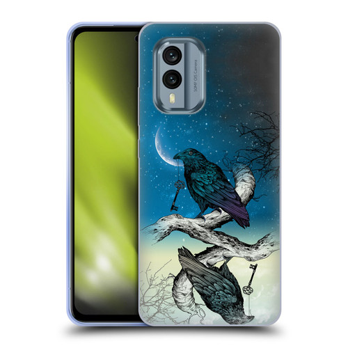 Rachel Caldwell Animals 3 Raven Soft Gel Case for Nokia X30