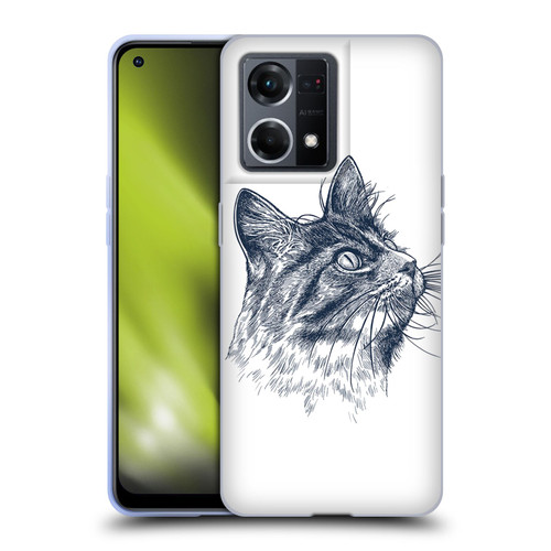 Rachel Caldwell Animals 3 Cat Soft Gel Case for OPPO Reno8 4G