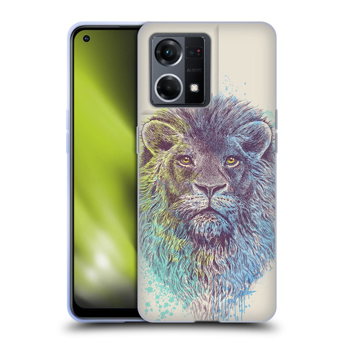 Rachel Caldwell Animals 3 Lion Soft Gel Case for OPPO Reno8 4G