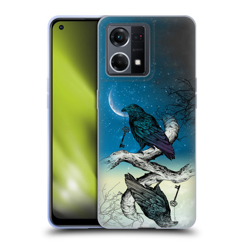 Rachel Caldwell Animals 3 Raven Soft Gel Case for OPPO Reno8 4G