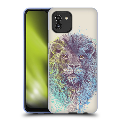 Rachel Caldwell Animals 3 Lion Soft Gel Case for Samsung Galaxy A03 (2021)