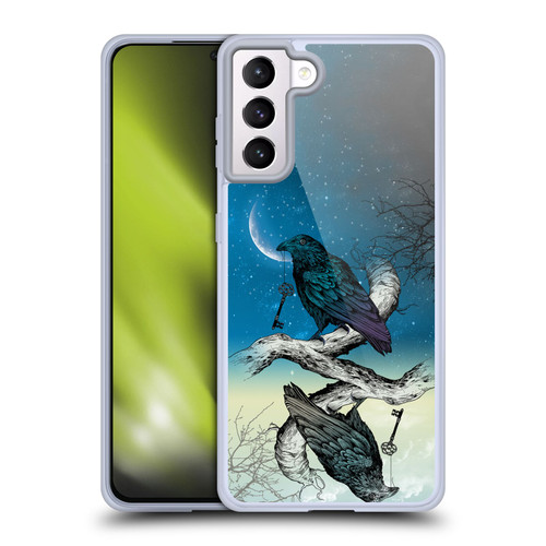 Rachel Caldwell Animals 3 Raven Soft Gel Case for Samsung Galaxy S21+ 5G