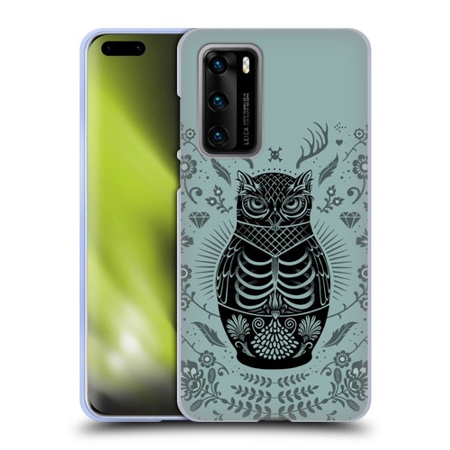 Rachel Caldwell Illustrations Owl Doll Soft Gel Case for Huawei P40 5G