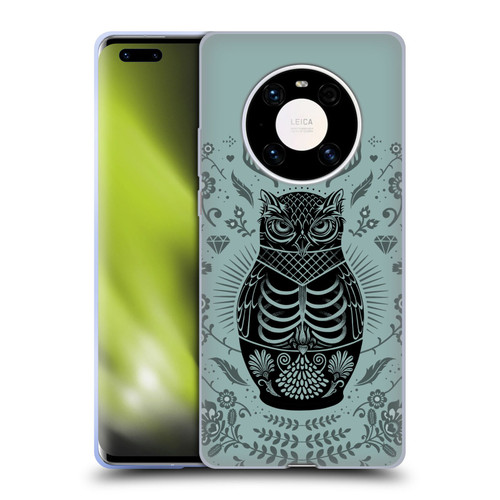 Rachel Caldwell Illustrations Owl Doll Soft Gel Case for Huawei Mate 40 Pro 5G