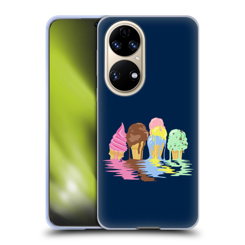 Rachel Caldwell Illustrations Ice Cream River Soft Gel Case for Huawei P50