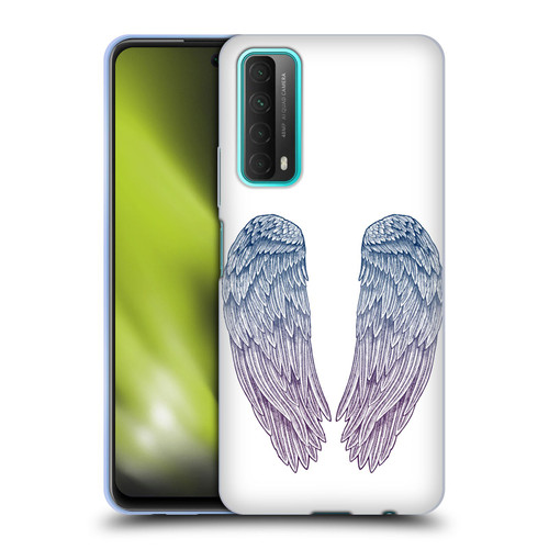 Rachel Caldwell Illustrations Angel Wings Soft Gel Case for Huawei P Smart (2021)