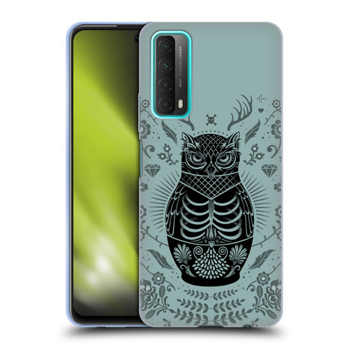 Rachel Caldwell Illustrations Owl Doll Soft Gel Case for Huawei P Smart (2021)