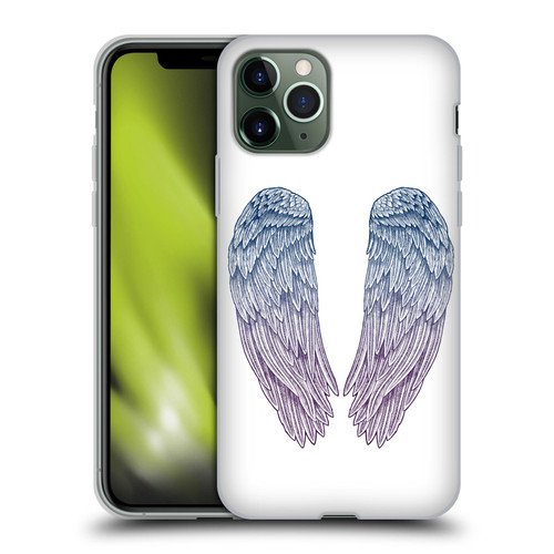 Rachel Caldwell Illustrations Angel Wings Soft Gel Case for Apple iPhone 11 Pro