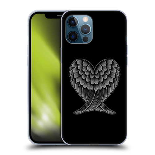 Rachel Caldwell Illustrations Heart Wings Soft Gel Case for Apple iPhone 12 Pro Max