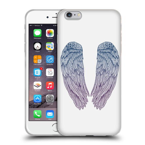 Rachel Caldwell Illustrations Angel Wings Soft Gel Case for Apple iPhone 6 Plus / iPhone 6s Plus