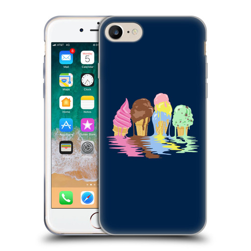 Rachel Caldwell Illustrations Ice Cream River Soft Gel Case for Apple iPhone 7 / 8 / SE 2020 & 2022