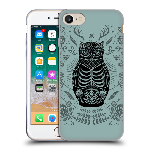 Rachel Caldwell Illustrations Owl Doll Soft Gel Case for Apple iPhone 7 / 8 / SE 2020 & 2022