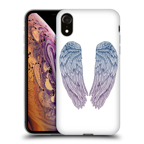 Rachel Caldwell Illustrations Angel Wings Soft Gel Case for Apple iPhone XR