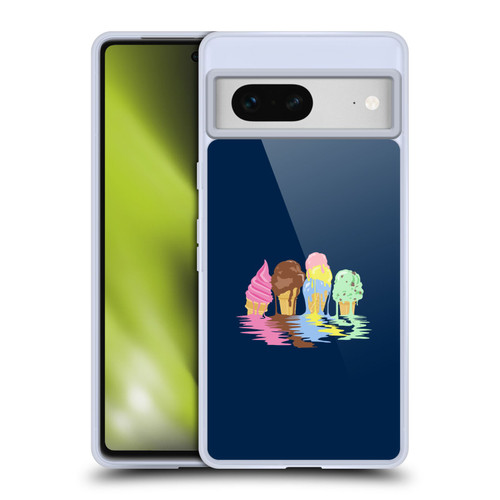 Rachel Caldwell Illustrations Ice Cream River Soft Gel Case for Google Pixel 7