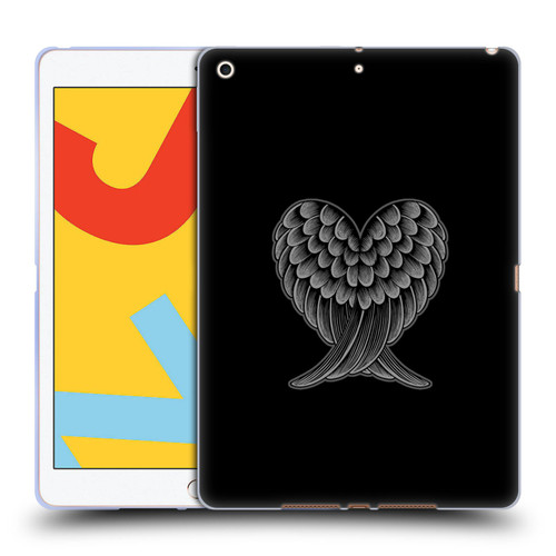 Rachel Caldwell Illustrations Heart Wings Soft Gel Case for Apple iPad 10.2 2019/2020/2021
