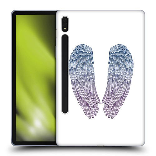 Rachel Caldwell Illustrations Angel Wings Soft Gel Case for Samsung Galaxy Tab S8