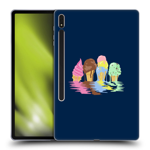 Rachel Caldwell Illustrations Ice Cream River Soft Gel Case for Samsung Galaxy Tab S8 Plus