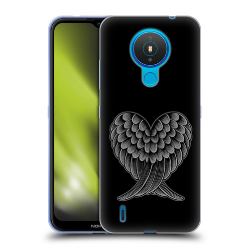 Rachel Caldwell Illustrations Heart Wings Soft Gel Case for Nokia 1.4