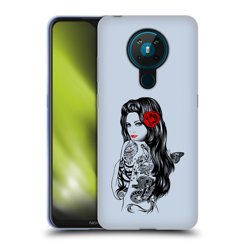 Rachel Caldwell Illustrations Tattoo Girl Soft Gel Case for Nokia 5.3