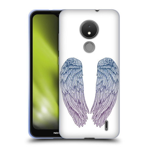 Rachel Caldwell Illustrations Angel Wings Soft Gel Case for Nokia C21