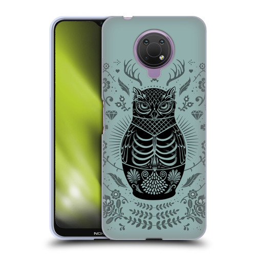 Rachel Caldwell Illustrations Owl Doll Soft Gel Case for Nokia G10