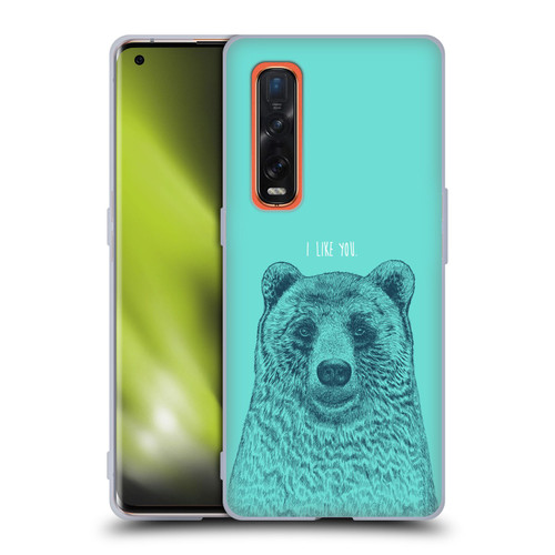 Rachel Caldwell Illustrations Bear Root Soft Gel Case for OPPO Find X2 Pro 5G