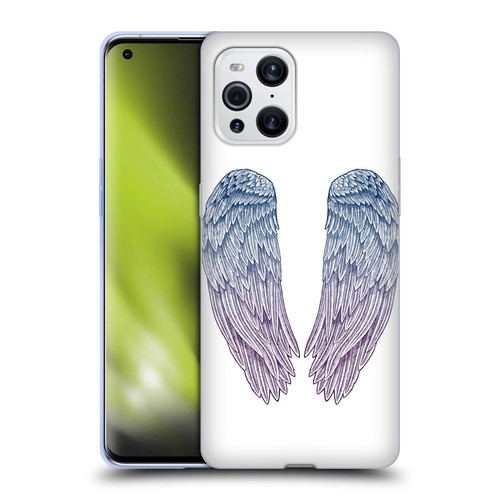 Rachel Caldwell Illustrations Angel Wings Soft Gel Case for OPPO Find X3 / Pro