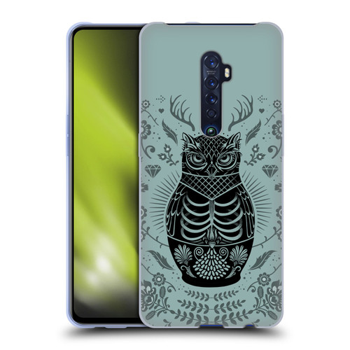 Rachel Caldwell Illustrations Owl Doll Soft Gel Case for OPPO Reno 2