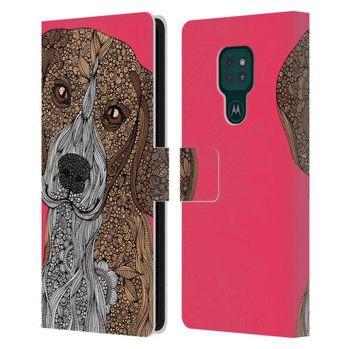 Valentina Dogs Beagle Leather Book Wallet Case Cover For Motorola Moto G9 Play