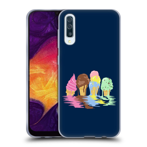 Rachel Caldwell Illustrations Ice Cream River Soft Gel Case for Samsung Galaxy A50/A30s (2019)