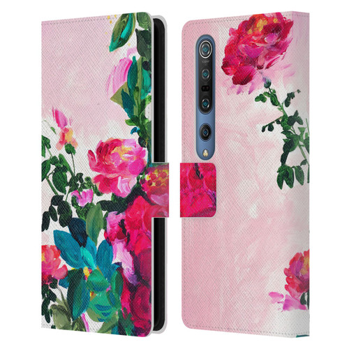 Mai Autumn Floral Garden Rose Leather Book Wallet Case Cover For Xiaomi Mi 10 5G / Mi 10 Pro 5G
