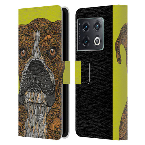 Valentina Dogs Boxer Leather Book Wallet Case Cover For OnePlus 10 Pro