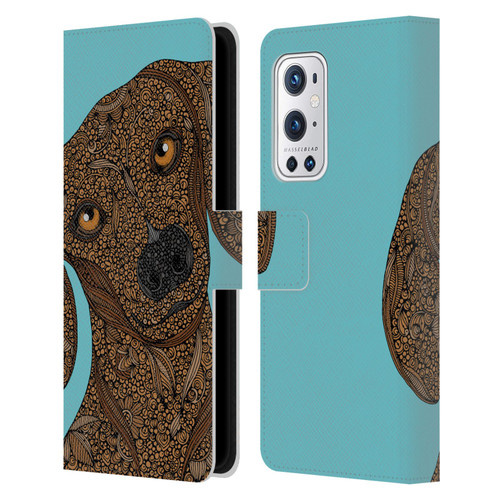 Valentina Dogs Dachshund Leather Book Wallet Case Cover For OnePlus 9 Pro
