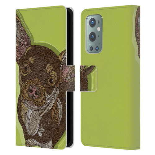 Valentina Dogs Chihuahua Leather Book Wallet Case Cover For OnePlus 9