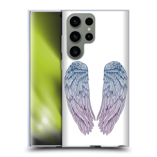 Rachel Caldwell Illustrations Angel Wings Soft Gel Case for Samsung Galaxy S23 Ultra 5G