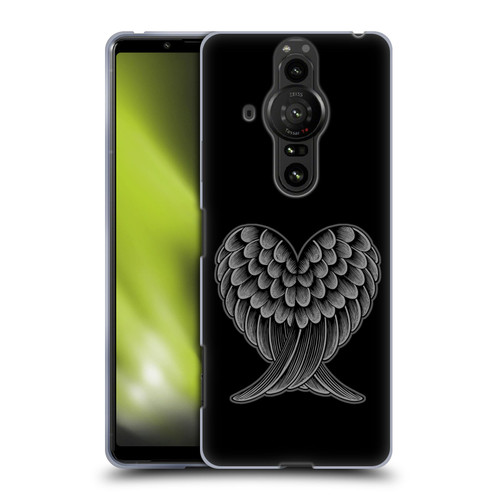 Rachel Caldwell Illustrations Heart Wings Soft Gel Case for Sony Xperia Pro-I