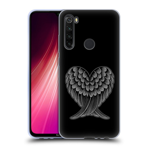 Rachel Caldwell Illustrations Heart Wings Soft Gel Case for Xiaomi Redmi Note 8T