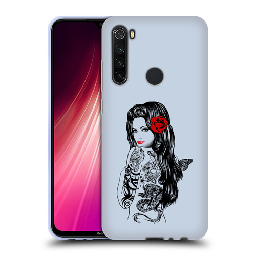 Rachel Caldwell Illustrations Tattoo Girl Soft Gel Case for Xiaomi Redmi Note 8T