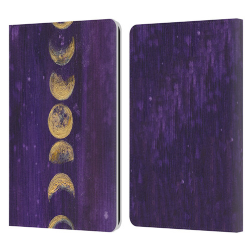 Mai Autumn Space And Sky Moon Phases Leather Book Wallet Case Cover For Amazon Kindle Paperwhite 1 / 2 / 3